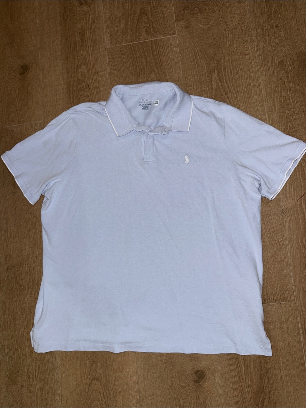 Polo Ralph Lauren Light Blue Short-Sleeve Polo with Embroidered Pony Classic Fit
